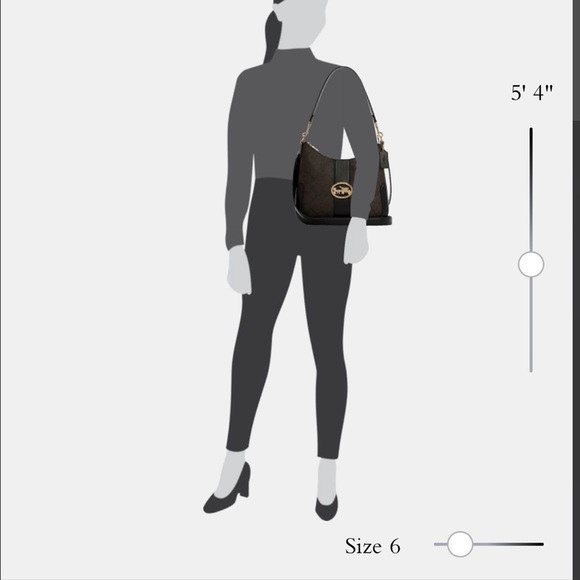 Coach Hobo In Signature Canvas & Leather NWT - Picture 6 of 11